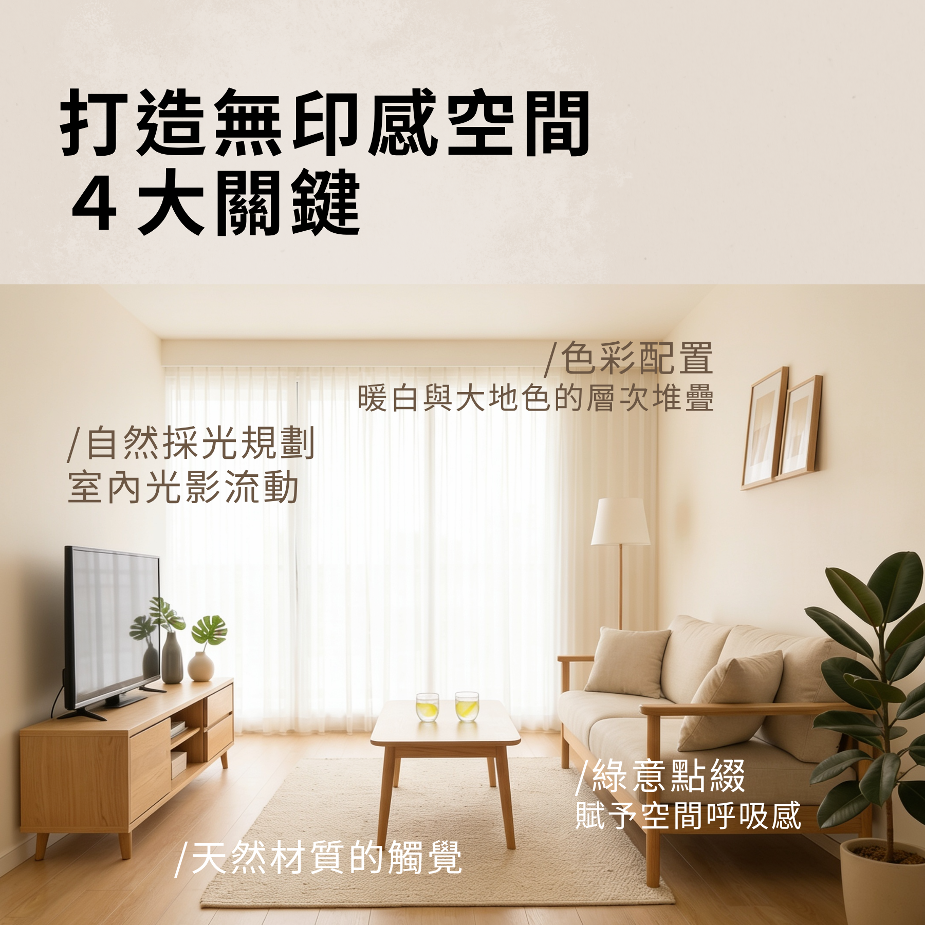 打造無印感空間